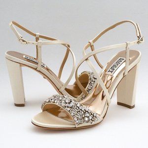 Badgley Mischka Carolyn Block Heel (Bridal) Sz 7.5